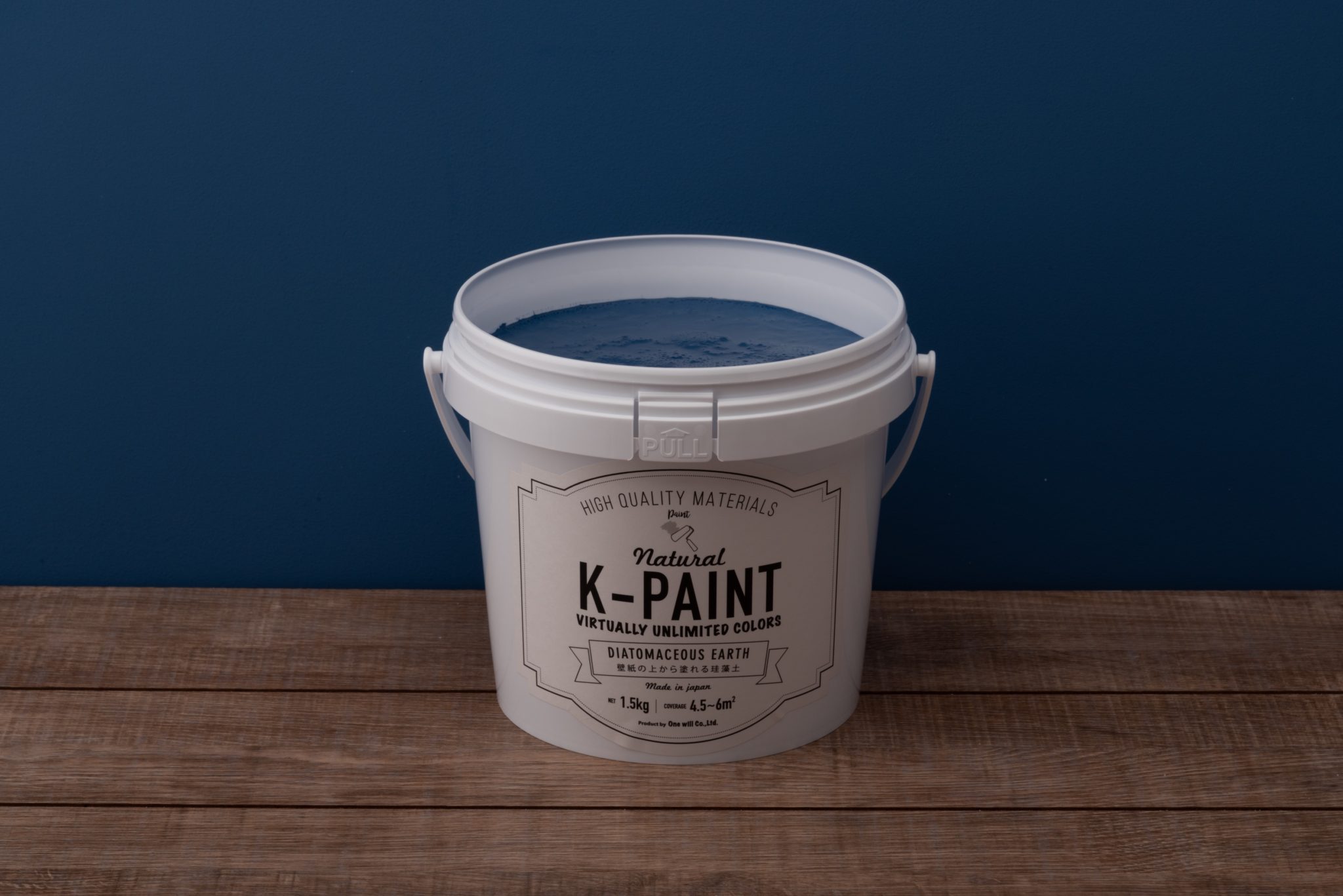 ワンウィル K-PAINT 珪藻土塗料 カーキ 5kg - 4